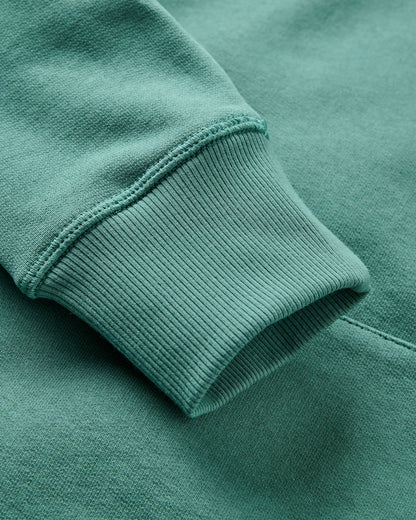 Roamer Recycled Cotton Hoodie - Deep Ocean - Flatlay