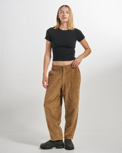 Bracken Lined Trouser - Caramel - Studio Model