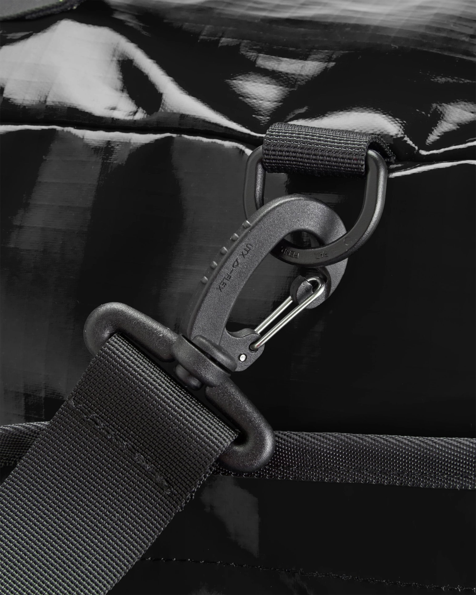 Roamer Recycled 40L Duffel Bag - Black - Flatlay