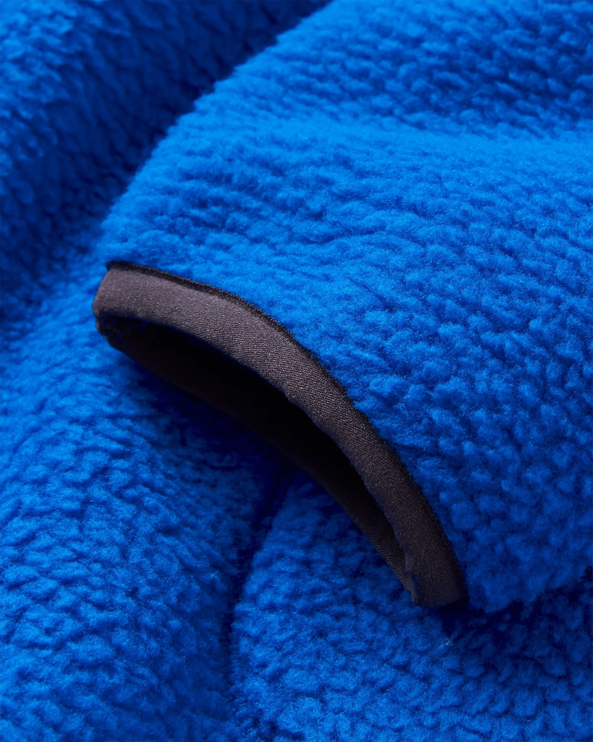 Offgrid 1/2 Zip Recycled Sherpa Fleece - Azure Blue - Flatlay