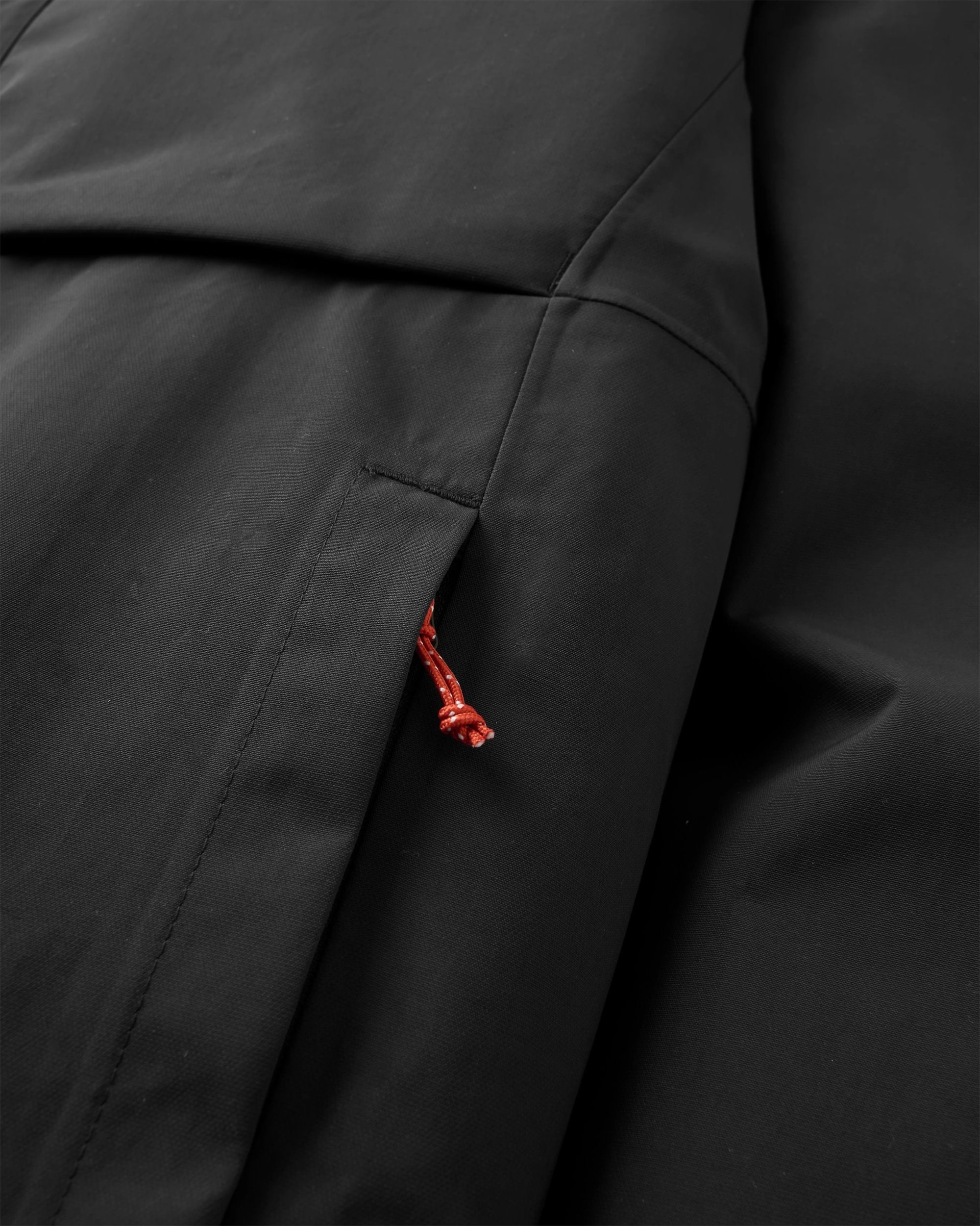 Overland Waterproof Jacket - Black - Flatlay