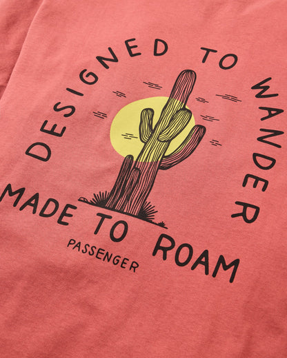 Explore T-shirt - Redwood - Flatlay