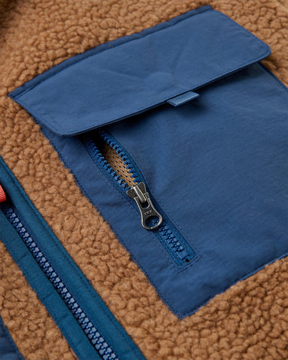 Valiant Deep Pile Fleece - Toffee - Flatlay