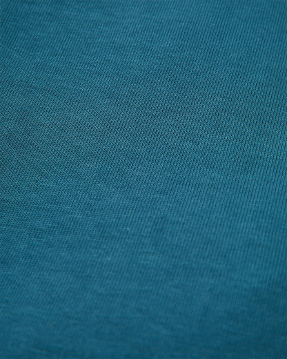 Roamer Patch Relaxed Fit T-Shirt - Dark Denim - Flatlay