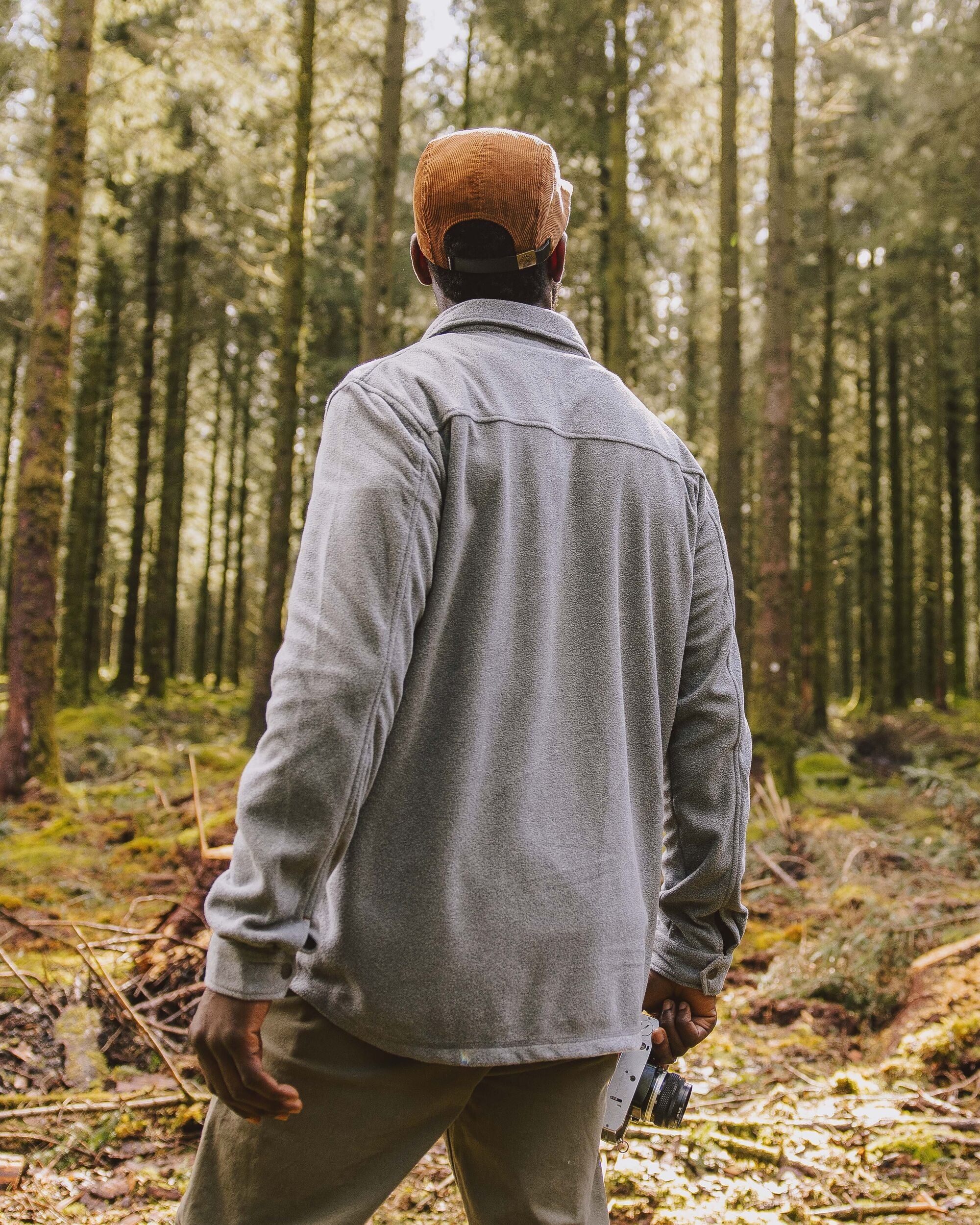 Maple Recycled Polar Fleece Shirt Grey Marl – Passenger