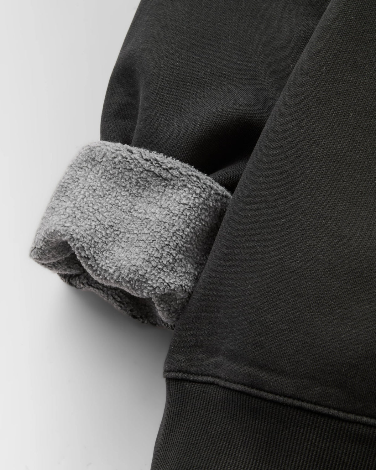 Vita Organic Cotton Relaxed Fit Sweatshirt - Black - Flatlay