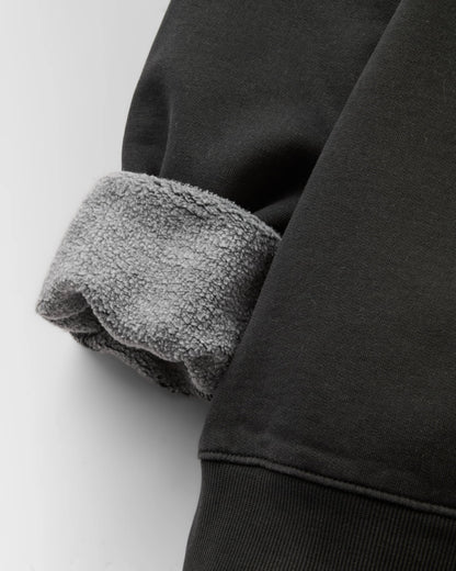 Vita Organic Cotton Relaxed Fit Sweatshirt - Black - Flatlay