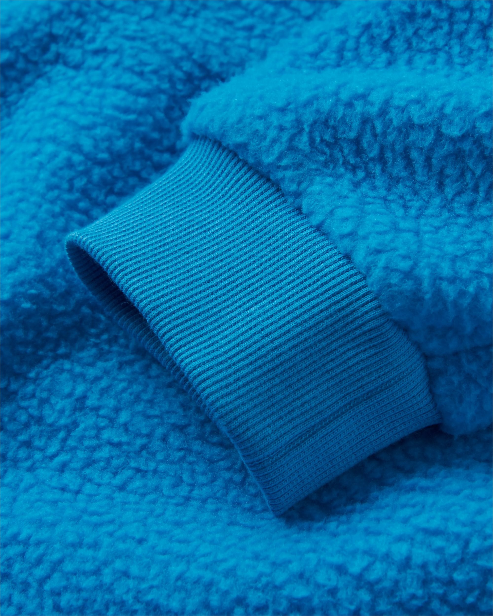 Maren 1/2 Zip Recycled Sherpa Fleece - Bluejay - Flatlay