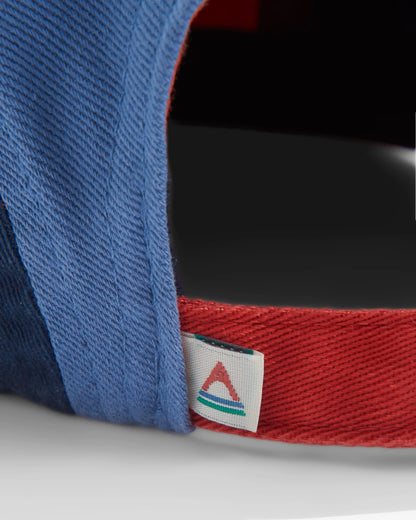 Roamer Recycled 5 Panel Cap - Moonlight Blue Multi - Flatlay