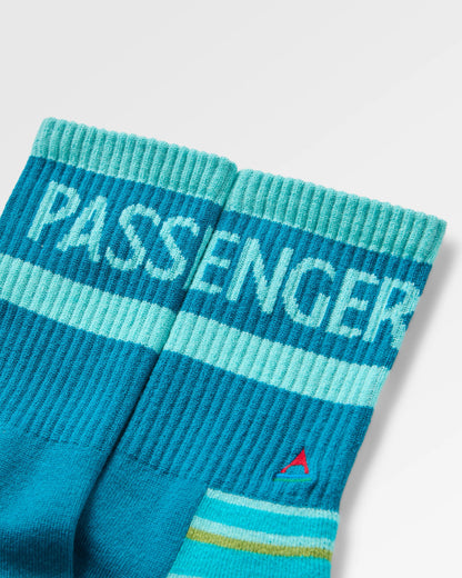 Tahoma Active Socks - Mediterranean - Flatlay