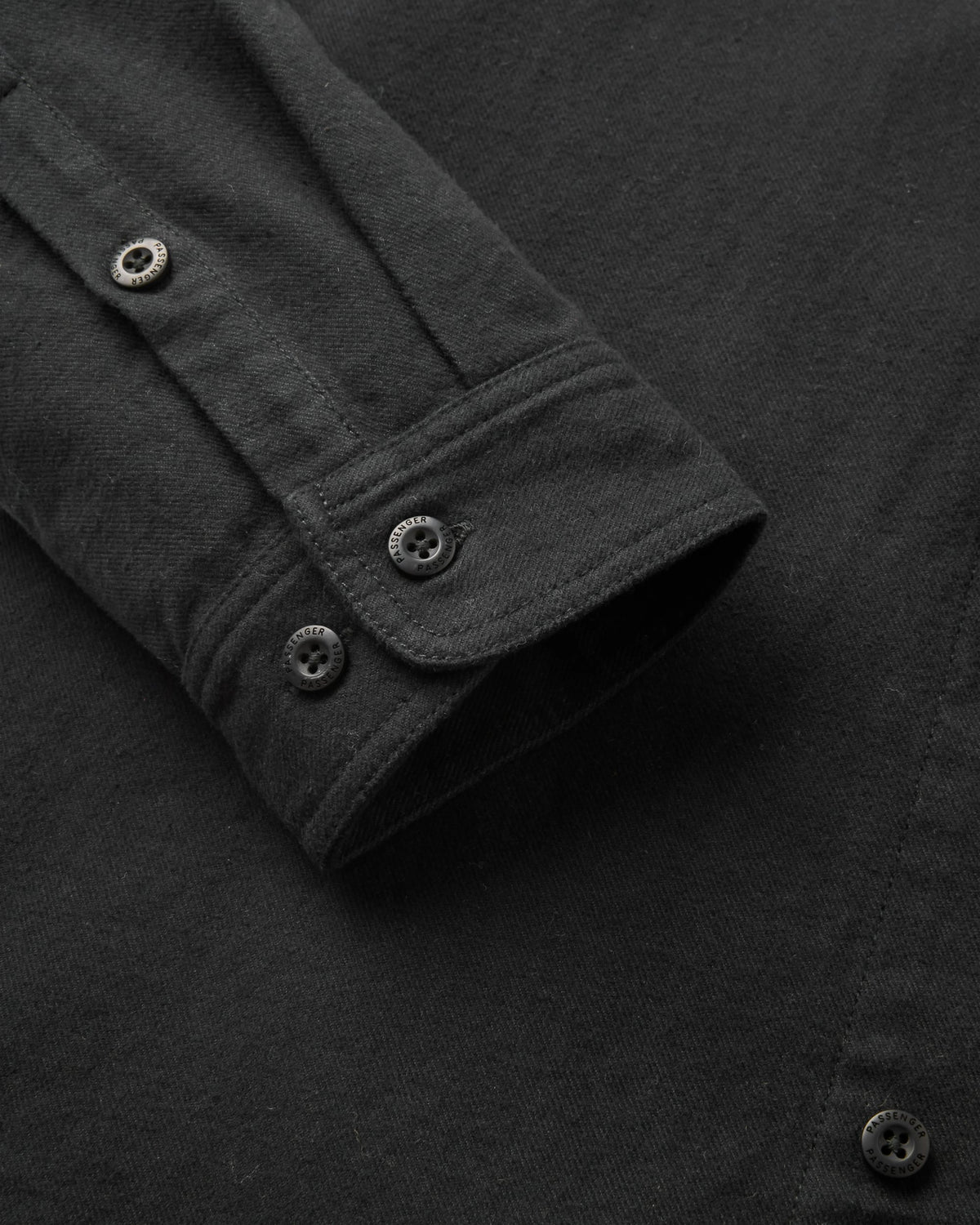 Backcountry Flannel Shirt  - Black - Flatlay