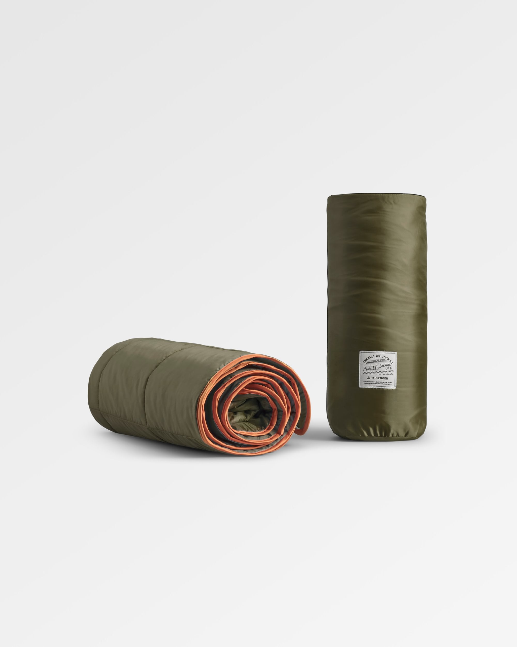 Travel Recycled Ripstop Blanket - Khaki - Flatlay