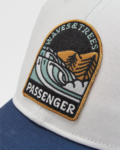 Waves & Trees Organic Cotton Trucker Cap - Birch - Flatlay