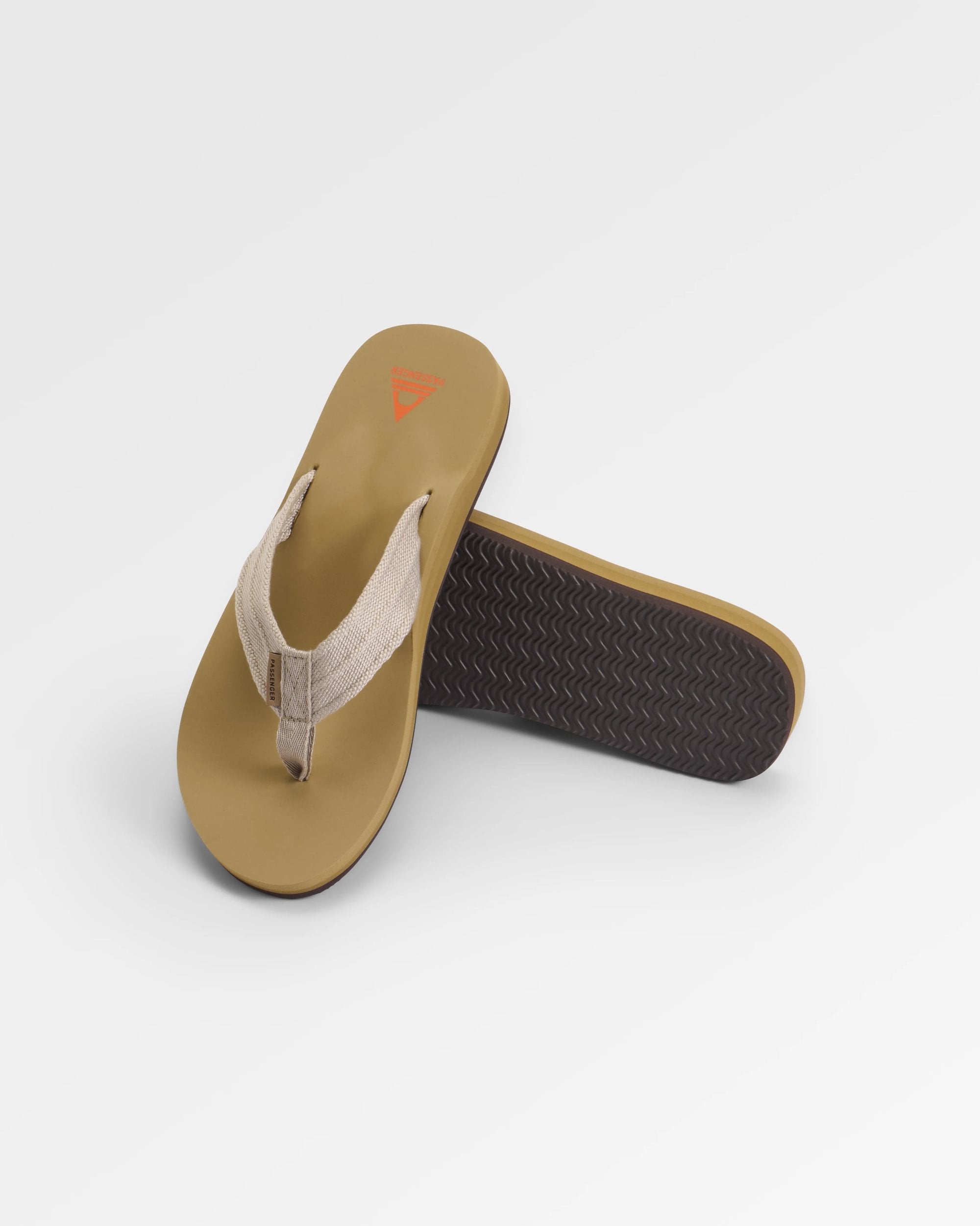 Santos Flip Flop - Taupe - Flatlay