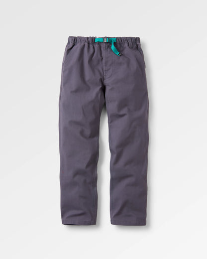 Adventurer Organic Canvas Trouser - Charcoal - Flatlay