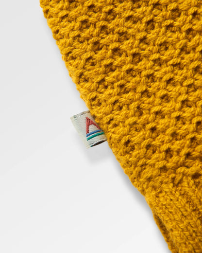 Cove Organic Cotton Knitted Jumper - Heritage Yellow - Flatlay