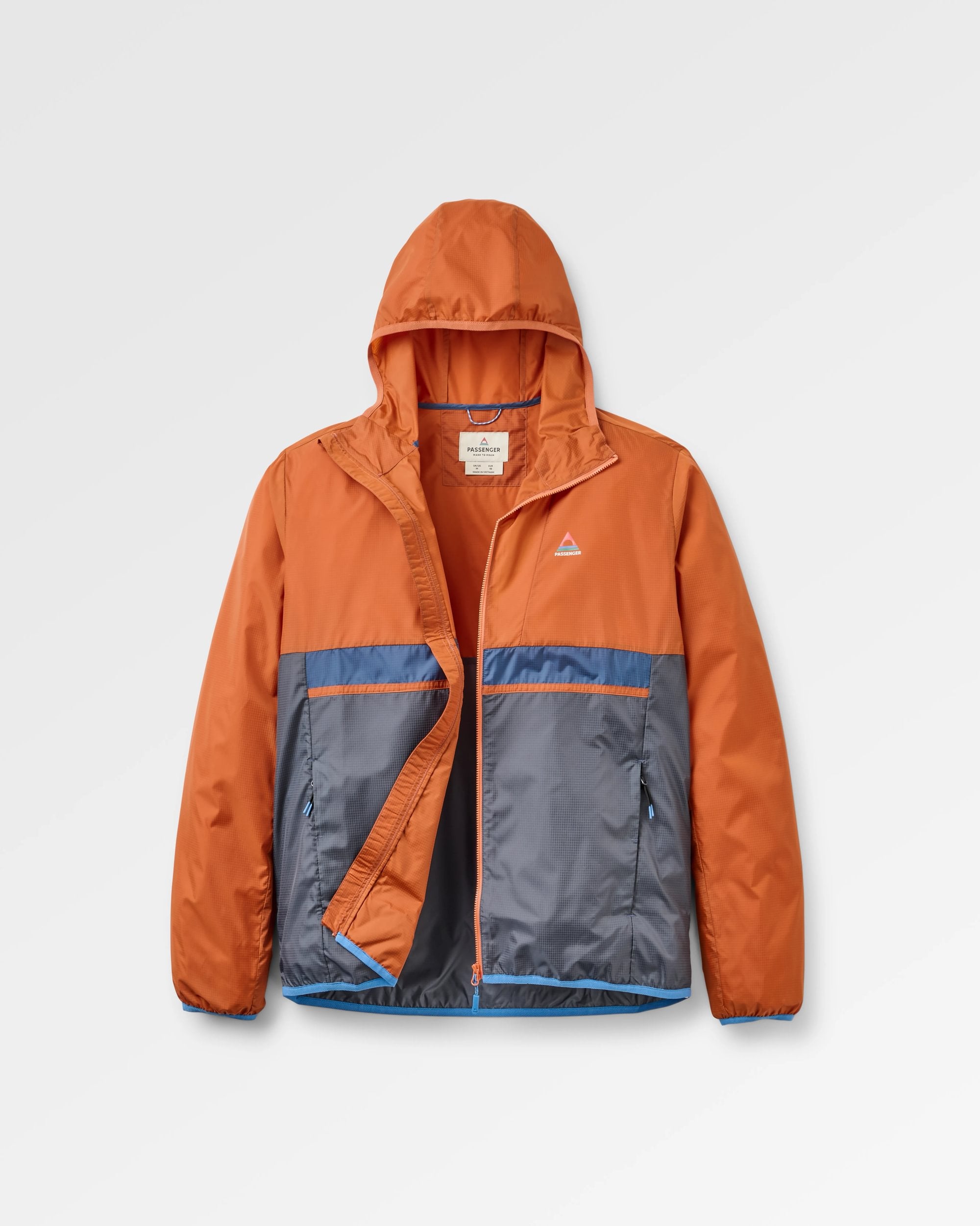 Gusto Windshell Jacket Sunset Orange/Charcoal – Passenger