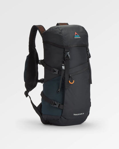 Trailscape Recycled 18L Backpack - Black - Flatlay