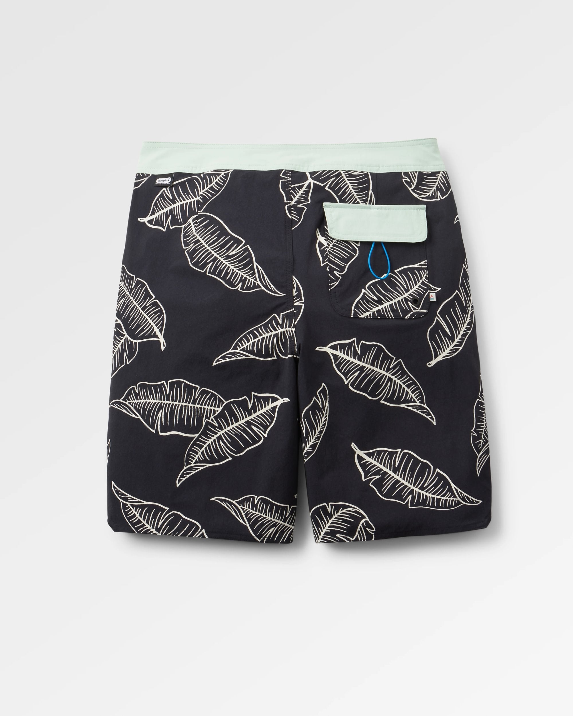 Cruiser Netplus® Recycled 21" Boardshort - Palm Faded Black - Flatlay