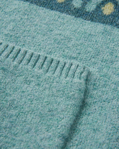 Nettle Recycled Knitted Cardigan - Arctic - Flatlay