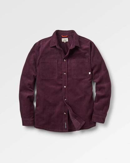 Backcountry Cord Shirt - Deep Plum - Flatlay