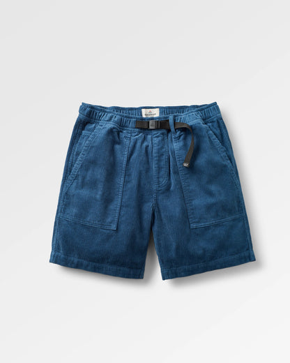 Shack Cord Short - Dark Denim - Flatlay