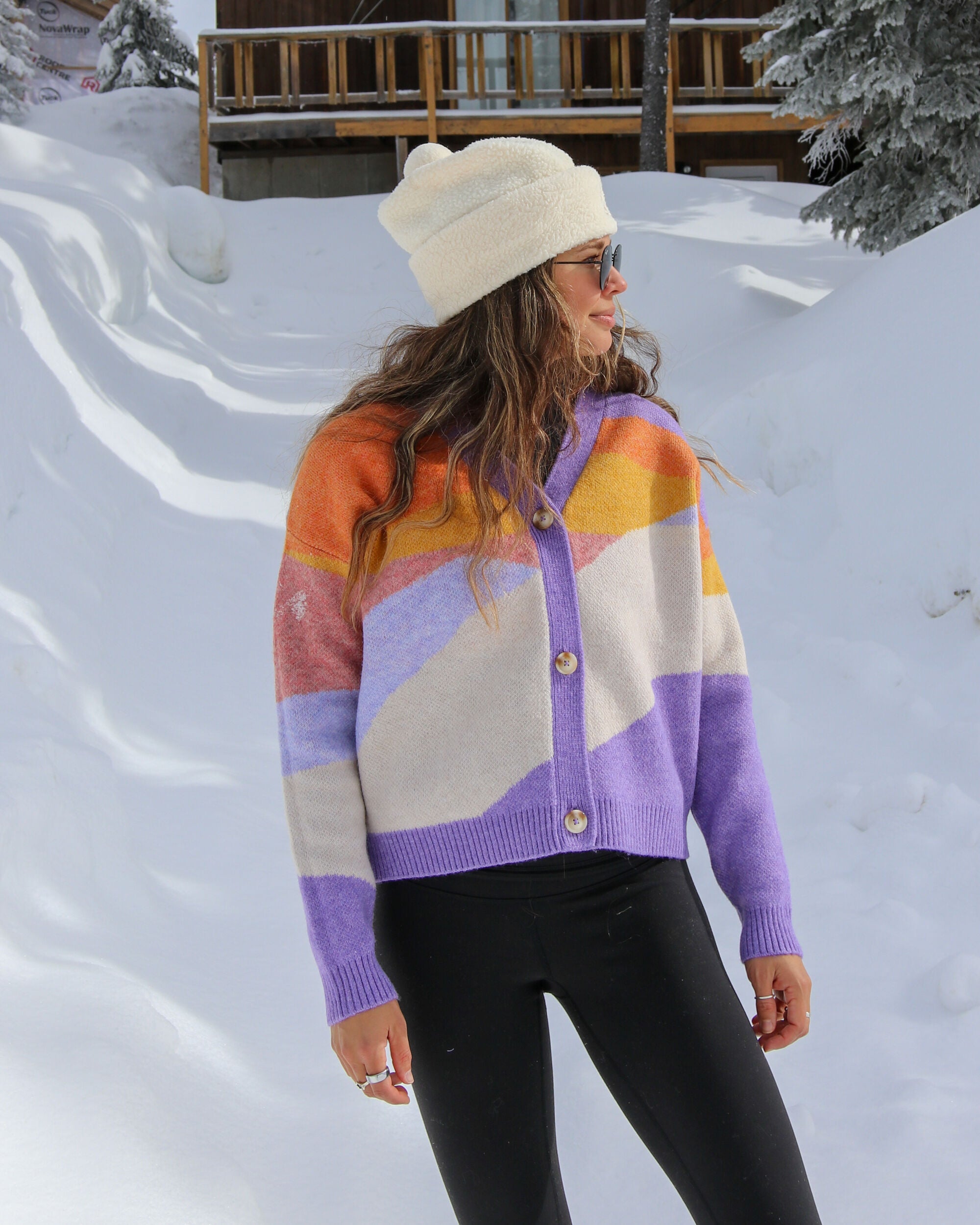 Scenic Recycled Knitted Cardigan - Scenic Sunrise Orange - IGC