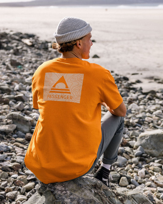 Male_Purpose Recycled Relaxed Fit T-Shirt - Sunrise Orange