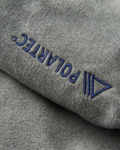 Switchback Recycled Micro Polartec® Fleece - Grey Marl 2 - Flatlay