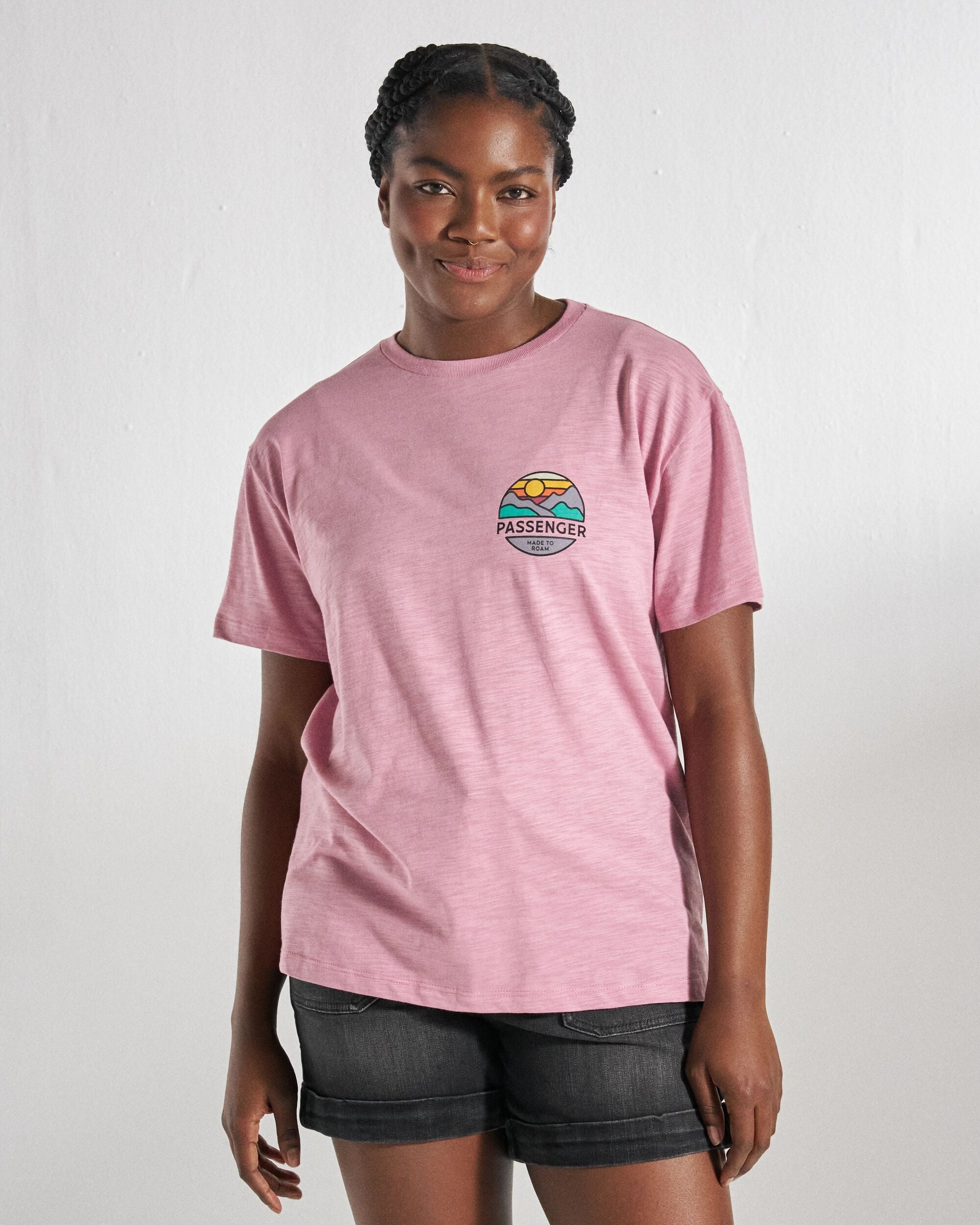 Laidback T-Shirt - Pink Haze - Studio Model