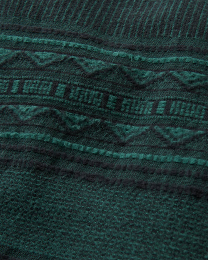 Stella Shirt Dress - Deep Ocean Jacquard - Flatlay