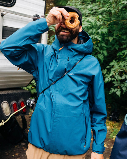 Five Season Recycled Waterproof Jacket - Tidal Blue - Lifestyle