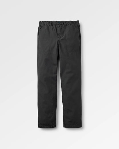 Rif-Raf Organic Cotton Ripstop Trouser - Black - Flatlay