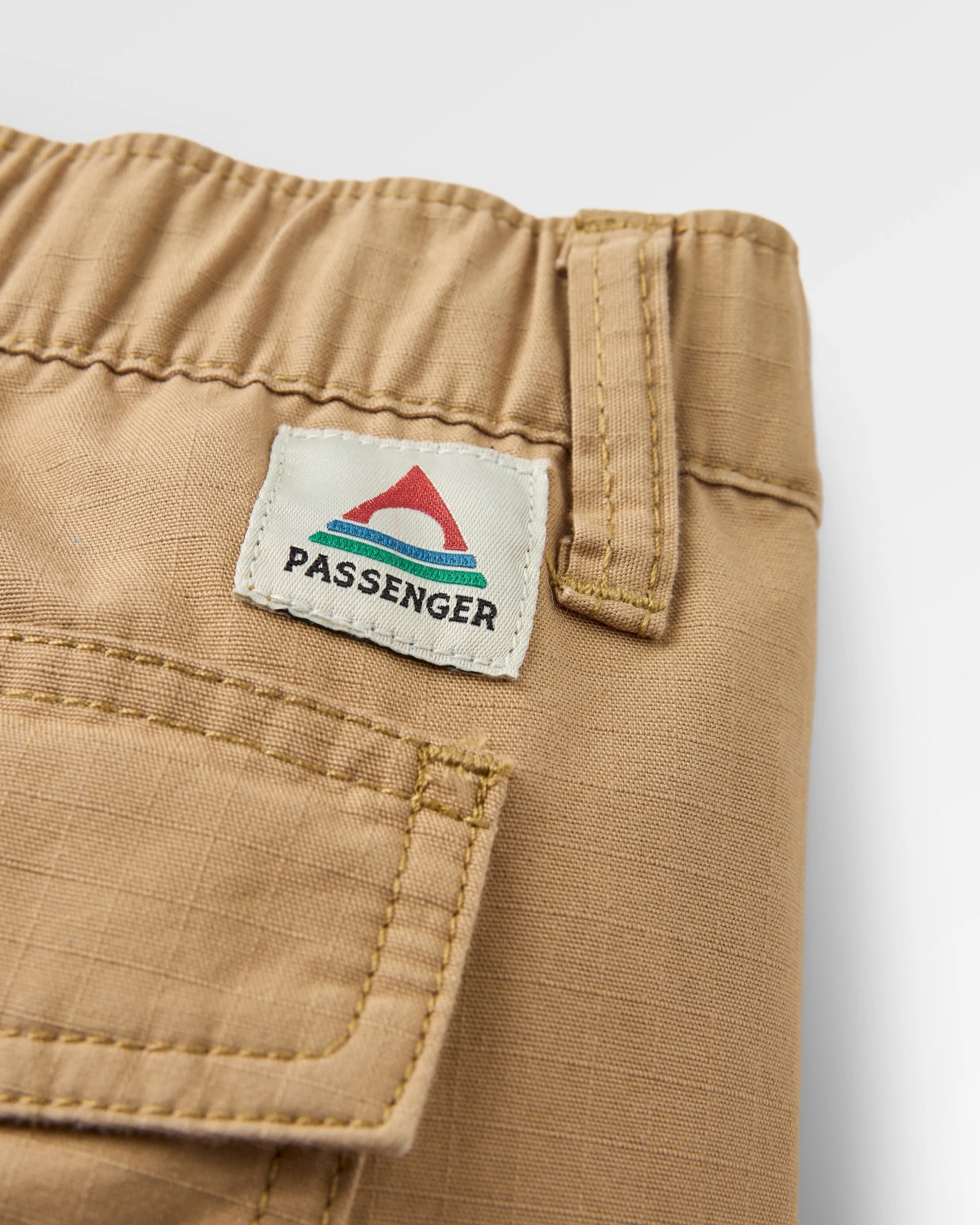 Rif-Raf Organic Cotton Ripstop Short - Biscuit - Flatlay