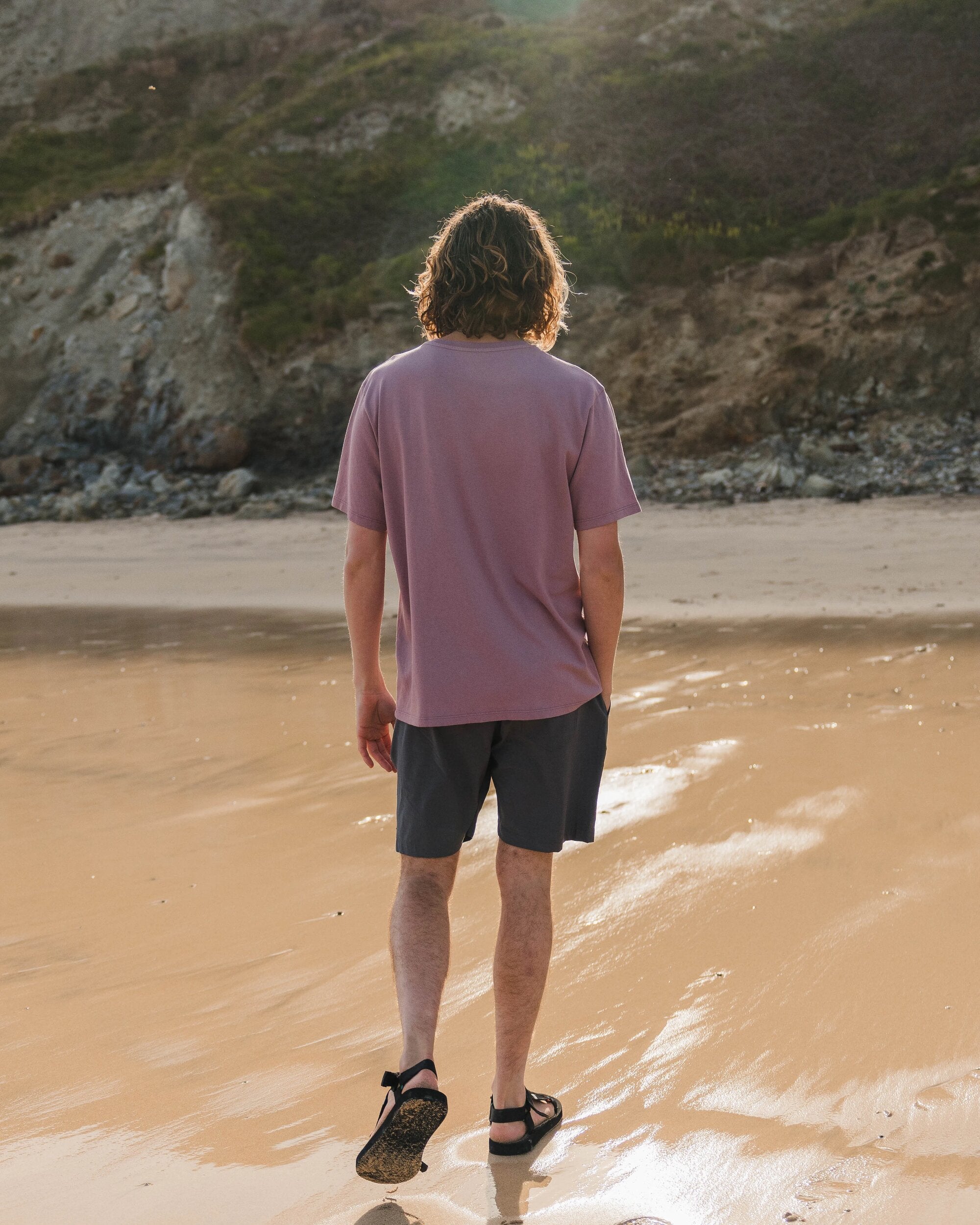 Yuca Recycled Cotton T-Shirt - Grape - Lifestyle