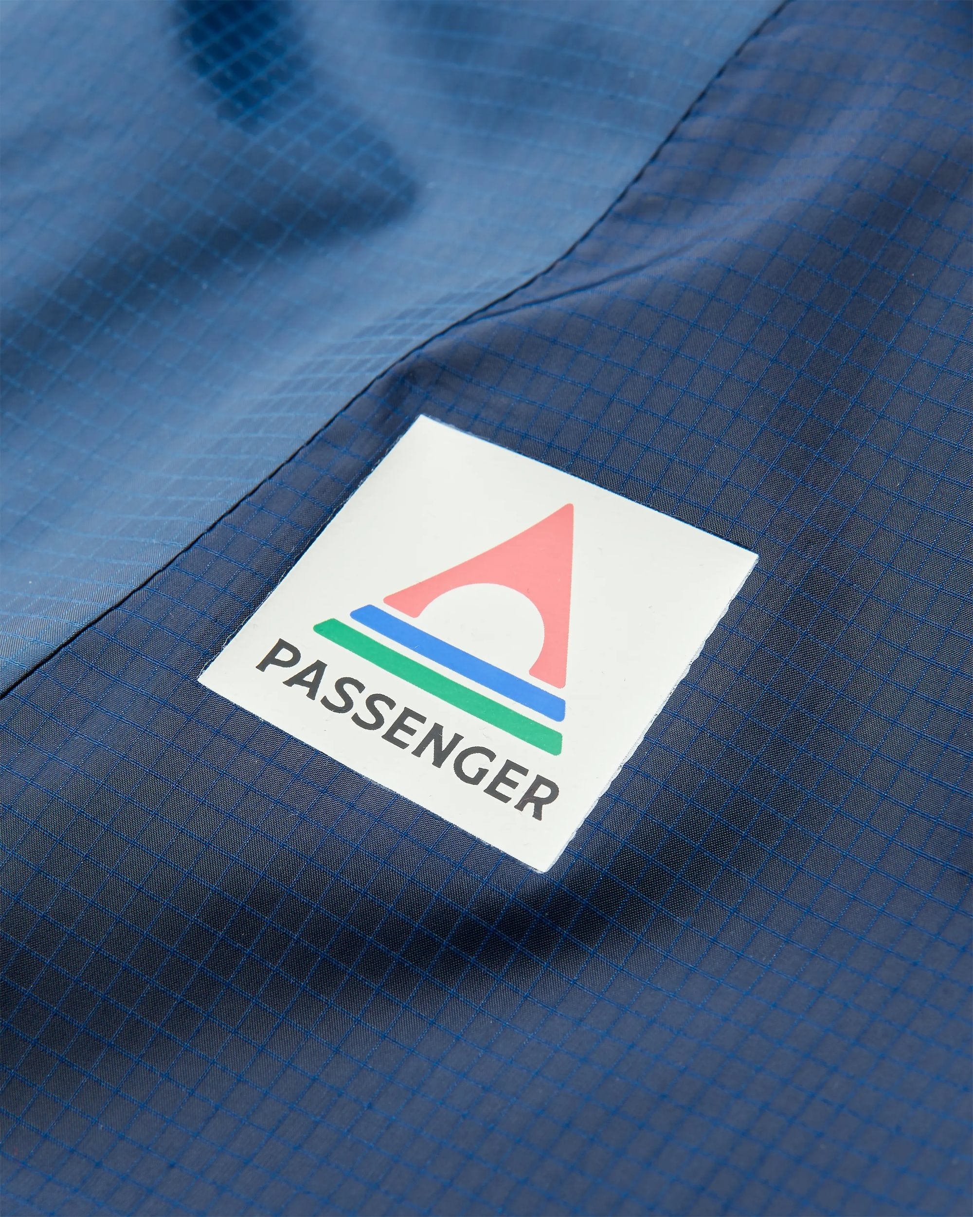 Gusto Recycled Windshell Anorak - Rich Navy/Dark Denim - Flatlay