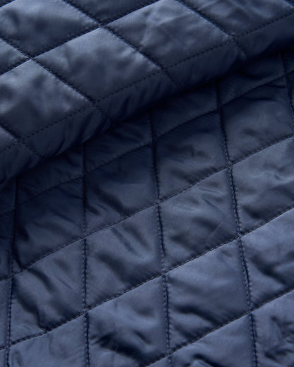 Falcon Organic Cotton Jacket - Tidal Blue Check  - Flatlay