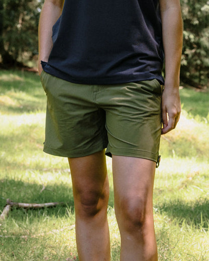365 Trail Roll Up Short - Khaki - 