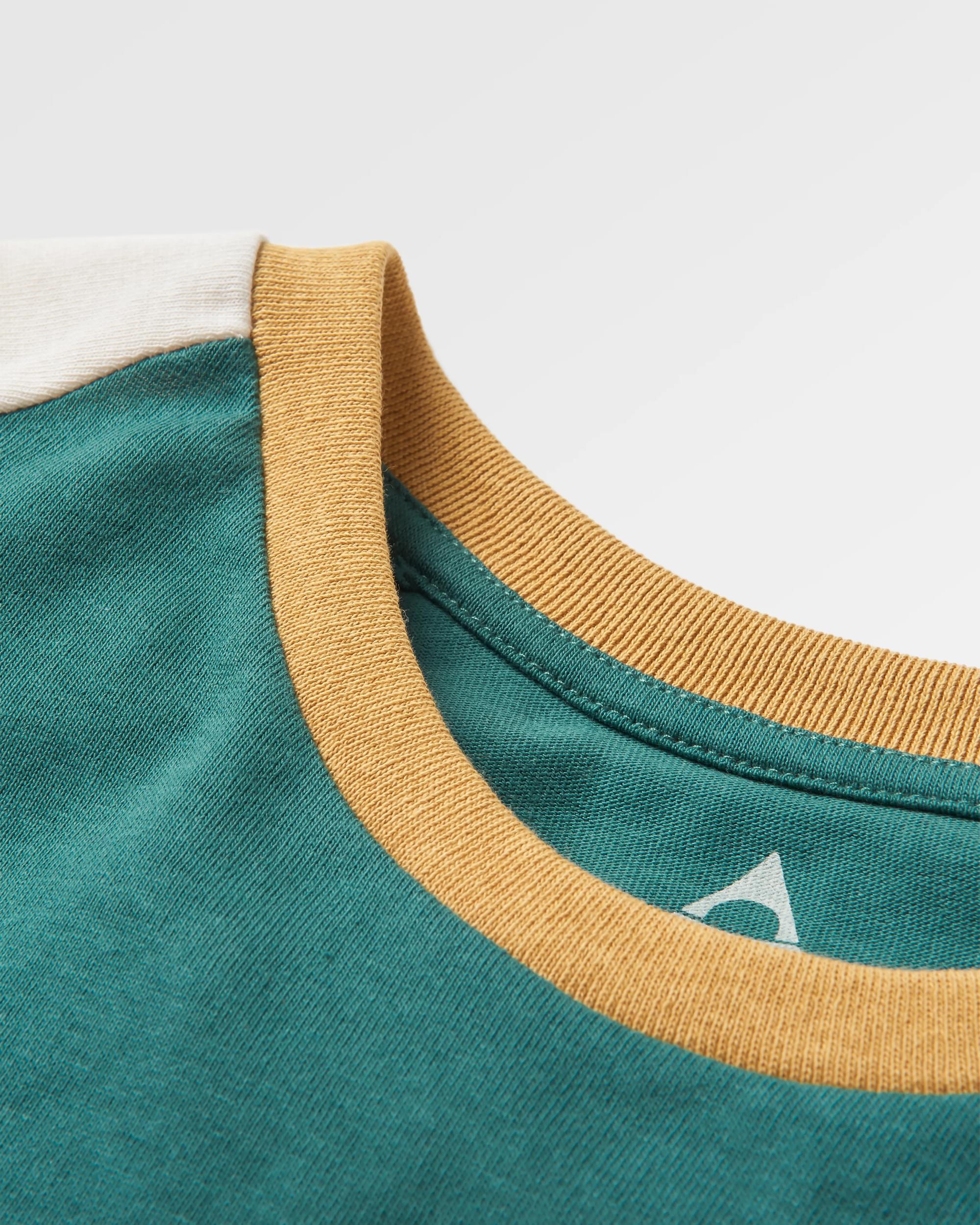 Riser Recycled Cotton LS T-Shirt - Mediterranean - Flatlay