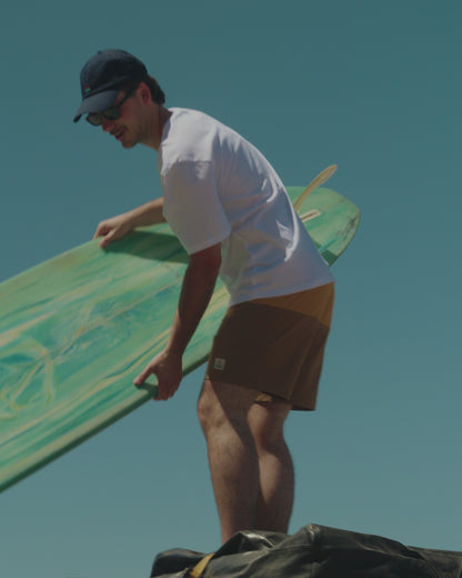 Cutback NetPlus® 17" Boardshort - Spruce Yellow/Toffee - Lifestyle