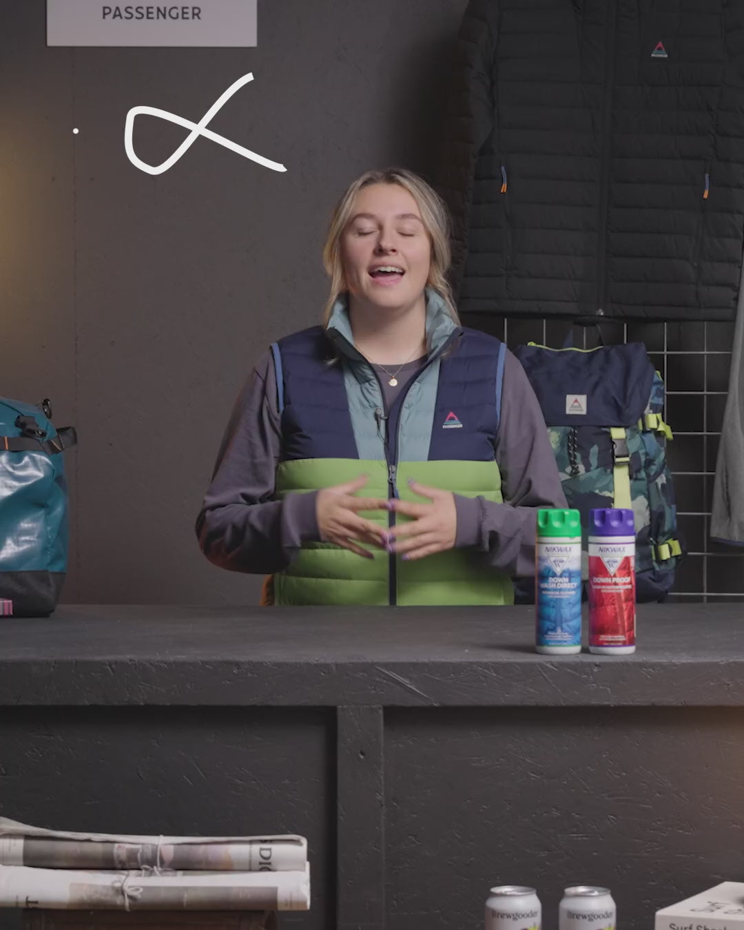 Nikwax Down Wash Direct- 300ml - White - 