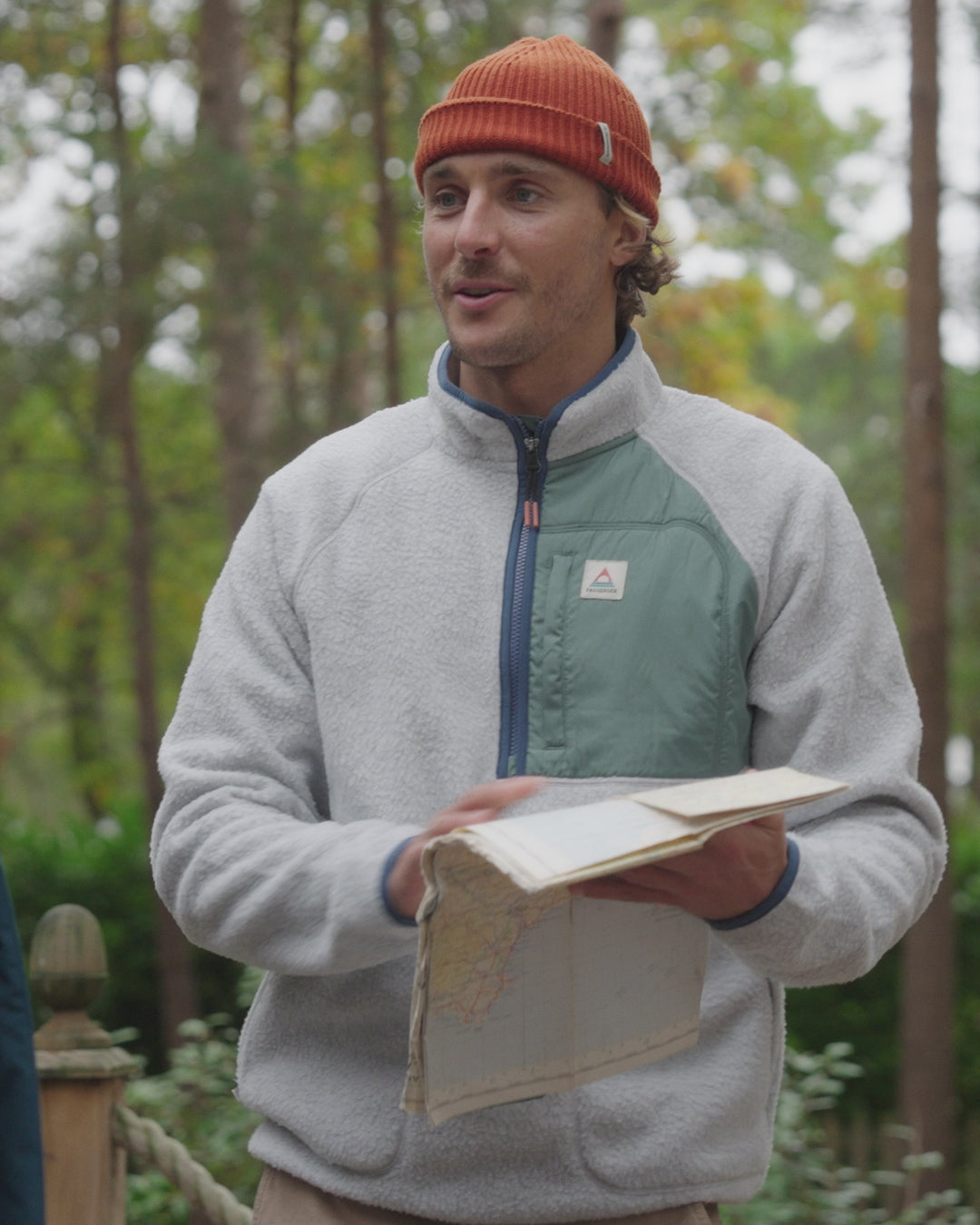 Offgrid 1/2 Zip Recycled Sherpa Fleece - Grey Marl 2 - 