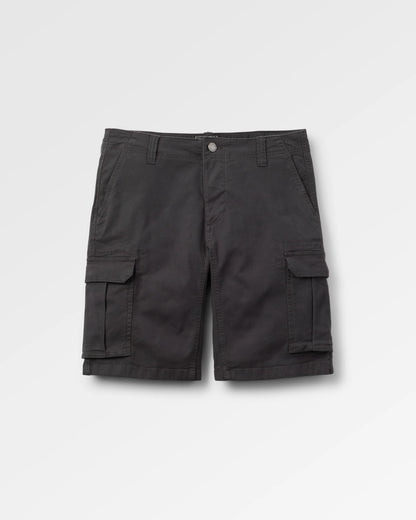 Lakeside Cargo Short - Faded Black - Flatlay
