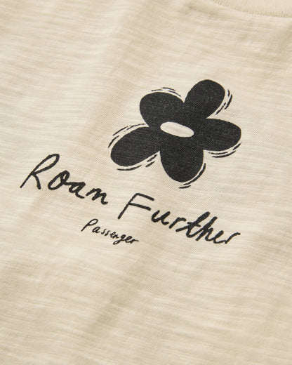 Women's Roam Further T-Shirt - Birch - Flatlay