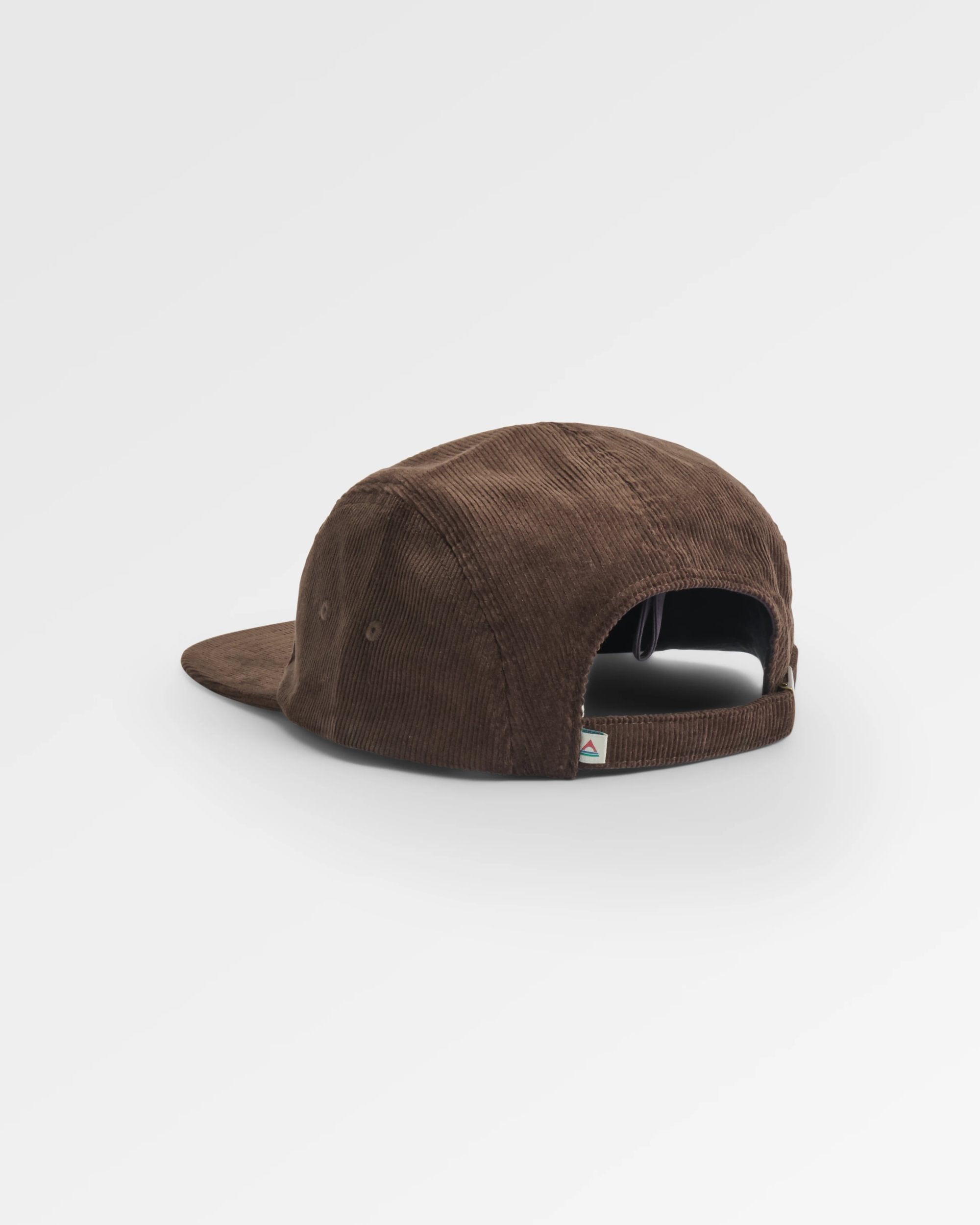 Fixie Cord 5 Panel Cap - Espresso - Flatlay
