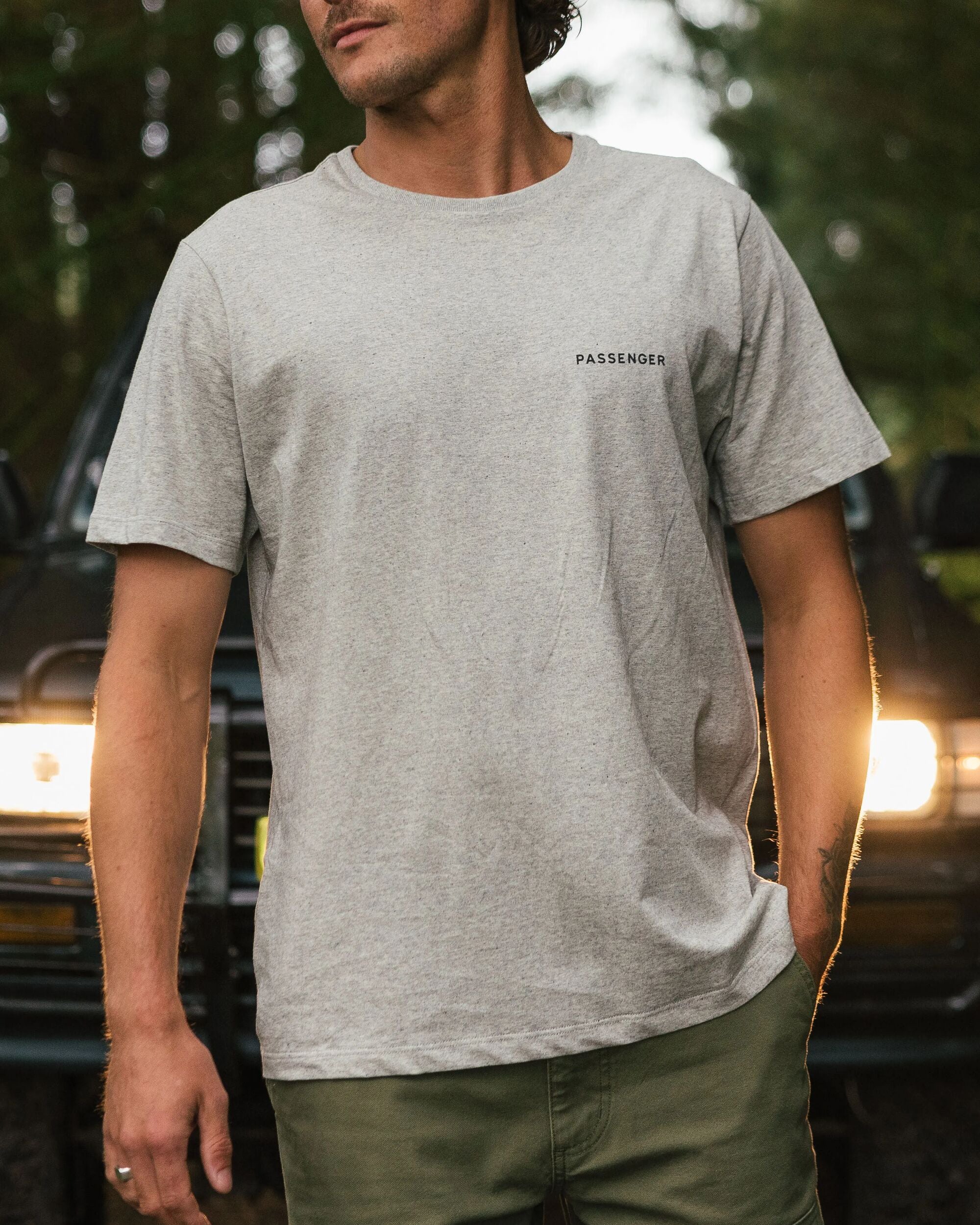 Made To Roam Recycled Cotton T-Shirt - Grey Marl - Lifestyle