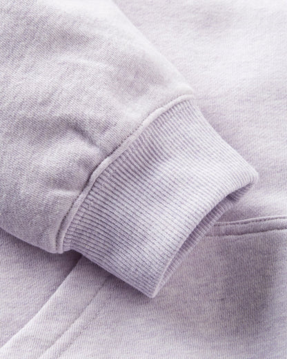 Laidback Organic Cotton Hoodie - Lilac Mist Marl - Flatlay