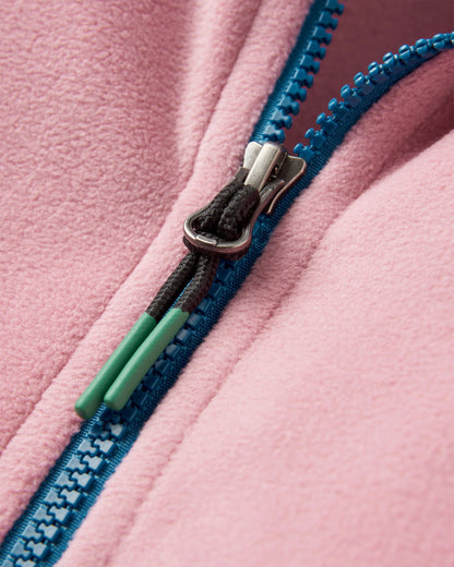 Ayla Recycled Micro Polartec® Fleece - Pink Haze - Flatlay