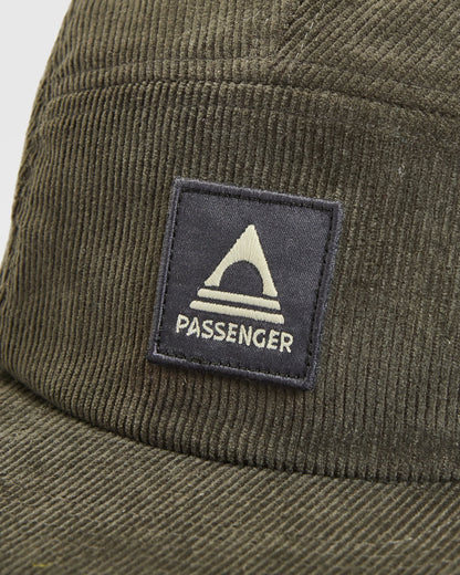 Fixie Cord 5 Panel Cap - Khaki - Flatlay