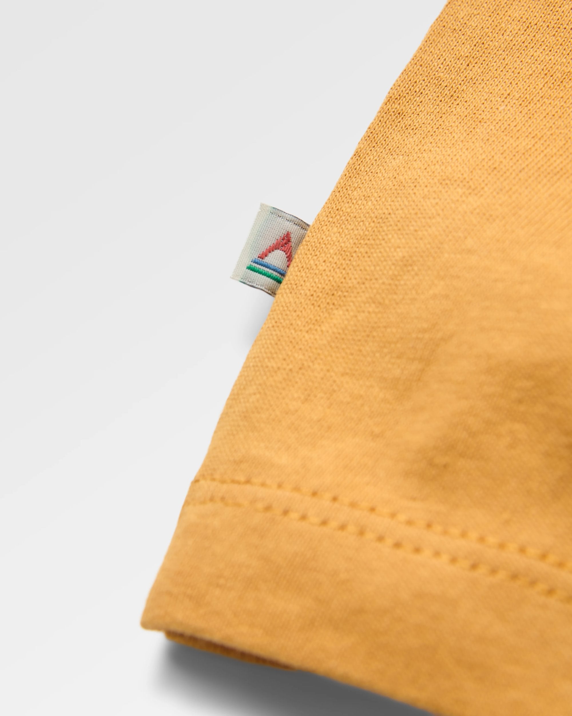 Tall Pines Women's Recycled Cotton T-shirt - Spruce Yellow - Flatlay